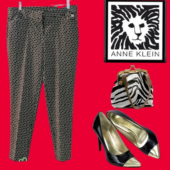 Anne Klein Pants - ANNE KLEIN SLIM ANKLE PANTS CAREER STRETCH NWT